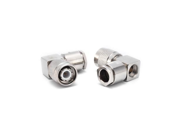 TNC Male Right Angle RF Coaxial Connector for LMR300 Cable Clamp TNC-JW300A
