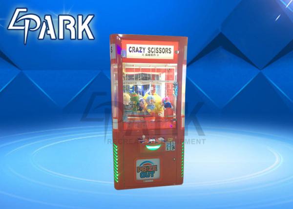 British sytle cabinet Crazy Scissors Cut Prize Crane Game Machine For Home Theater