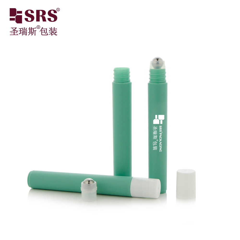 Eco‑friendly PCR PP Plastic Roll On Bottle 10ml Empty Roller Bottle for Eye Serum Cosmetic Packaging