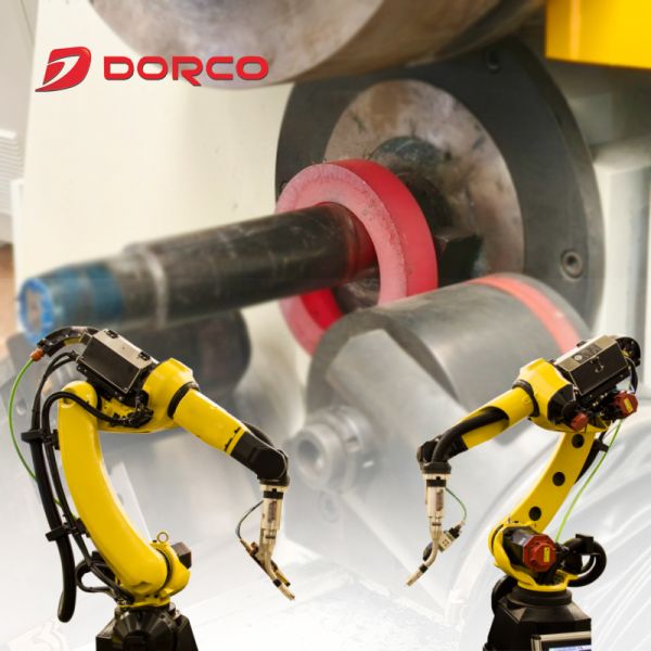 Máquina automática de rodadura de anillos verticales 240 piezas/hora Robot KUKA210