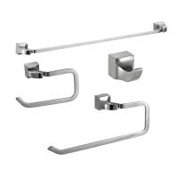 Stainless Steel Bathroom Hardware Sets Towel Rack 4 Pcs Hotel Accessories
