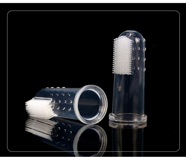 Bristle Silicone Dog Cleaning Tool Teeth Cleaning Dog Oral Care Finger Pet Toothbrush