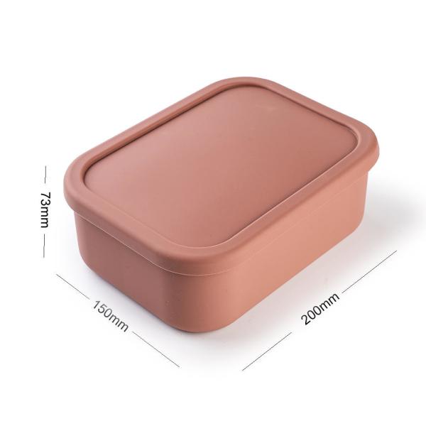 Silicone à prova de vazamento Bento Box seguro para micro-ondas, freezer, lava-louças para crianças e adultos