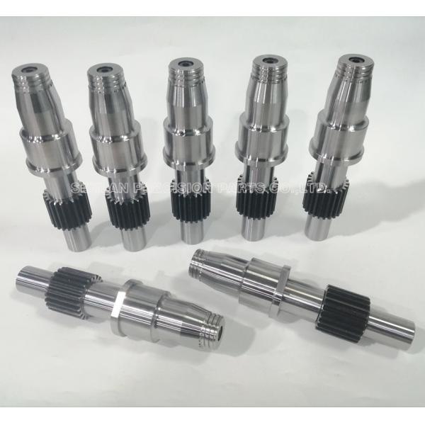 1.2344 Material Gear Hobbing Spindle with 50-52HRC Hardness and +/-0.01mm Tolerance for Unscrewing Mold Components