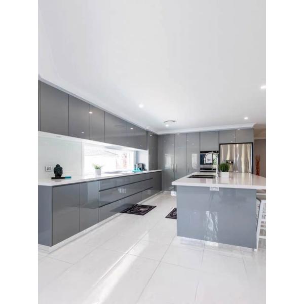 Custom Modular Design Moderno de aço inoxidável Mobiliário de casa Armário de cozinha