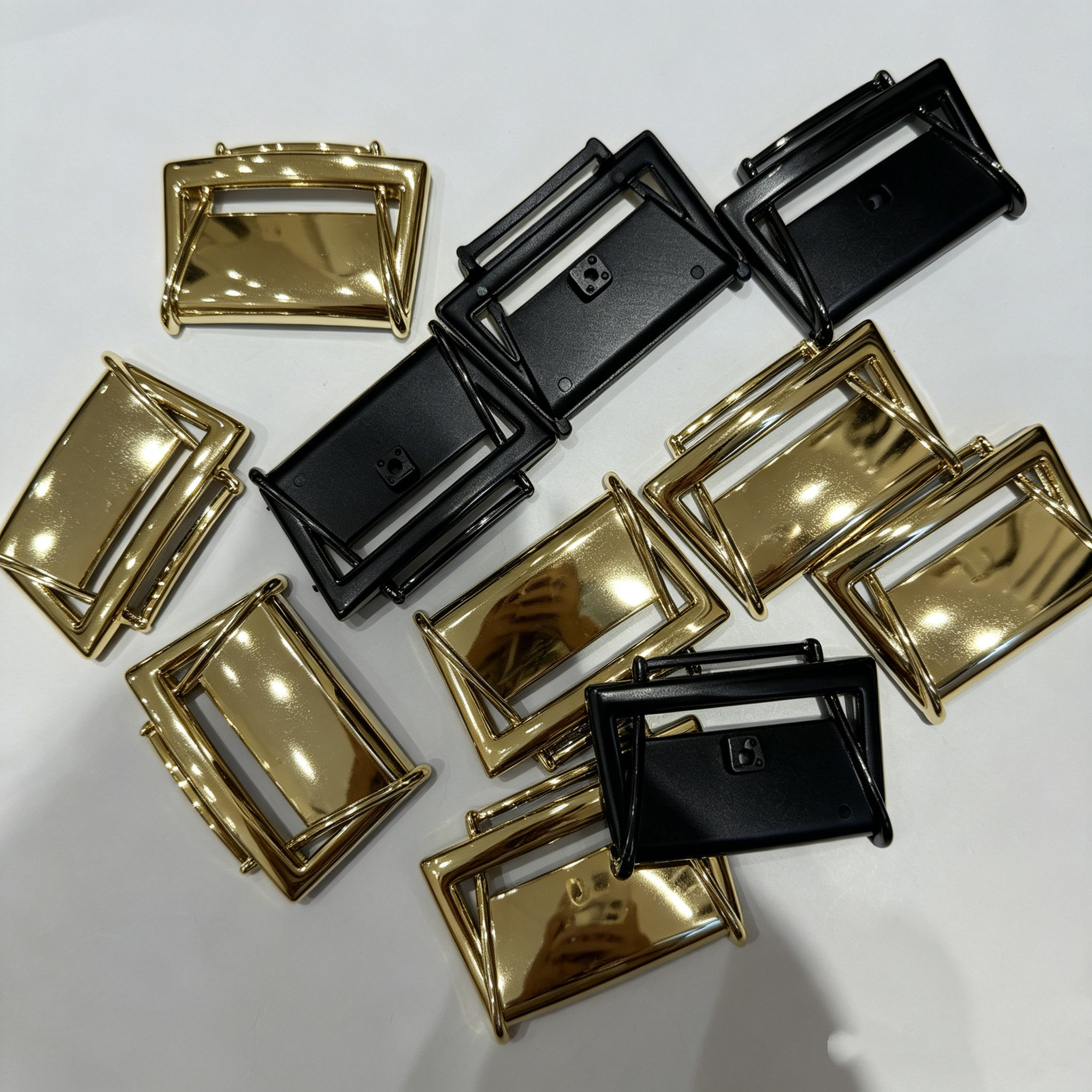 Decorative Shoe Accessories Shoe Blossom Diamond Edition Square Shape Polished Finish