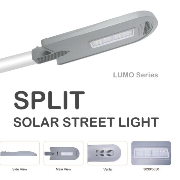 Ip66 Высокомощный солнечный уличный фонарь 20W 30W 40W 50W 60W Наружный водонепроницаемый светодиодный солнечный уличный фонарь