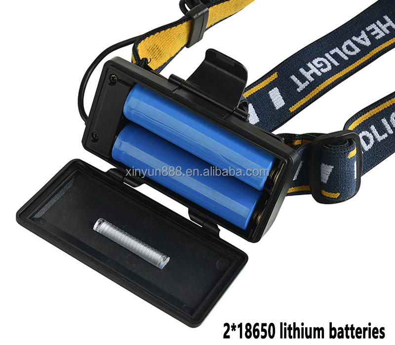 7LED Strong Headlight Far-reaching Searchlight USB Charging Outdoor Headlight Camping Night Fishing COB Red Headlight