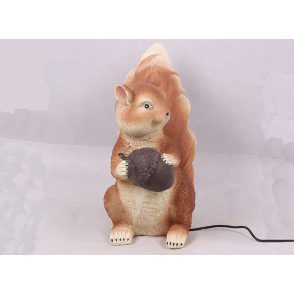 A pair of squirrel Lawn lights garden resin animal lamp park scenic lawn decoration cartoon landscape