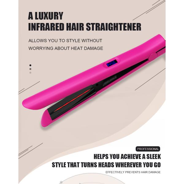 1 Inch 450 Degrees Ceramic Plate Flat Iron Professional Salon Tools Infrared