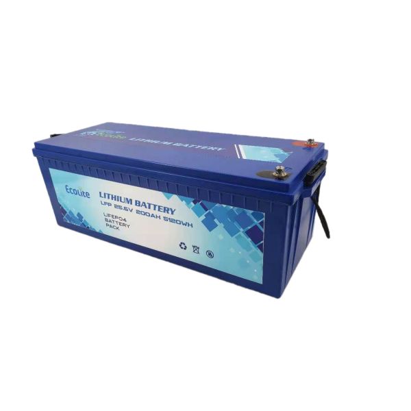 25.6V 200Ah LiFePO4 Deep Cycle Battery for Solar Energy Storage and High-Power Applications