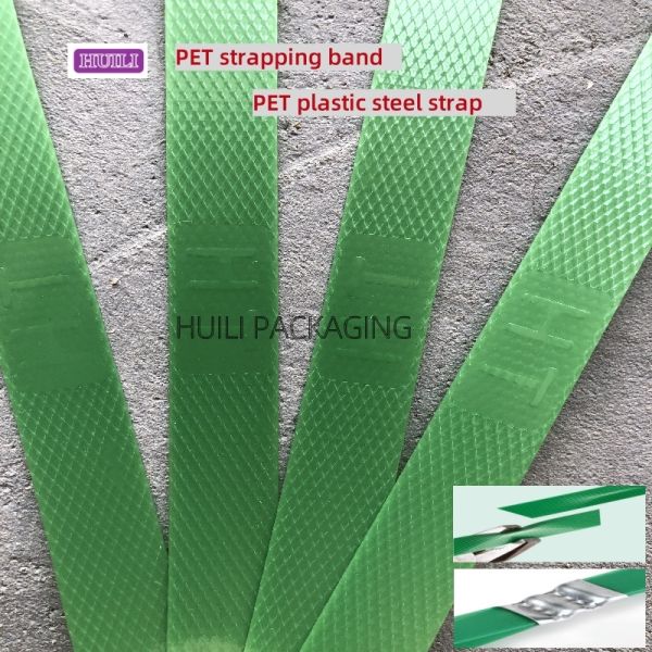 PET strapping belt 9–25 mm green black PET plastic steel banding for pneumatic strapping machine