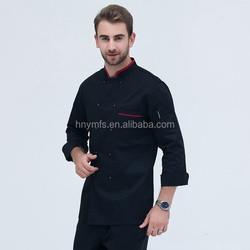Amazon Hot Sale Catering Uniforms White Long Sleeve Chef Jacket Chef's Clothing