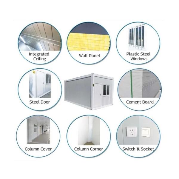 Quick Installation Flat Pack Container House Water-Proof Prefabricated House for House in 20ft 40ft Size