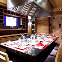 Stainless Steel Teppanyaki Grill Table with Electric Tube and Induction Heating