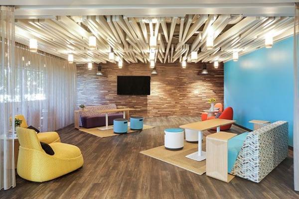 U Shape Square  Aluminum Baffle Ceiling Wood Pattern   40×100 / 50×100