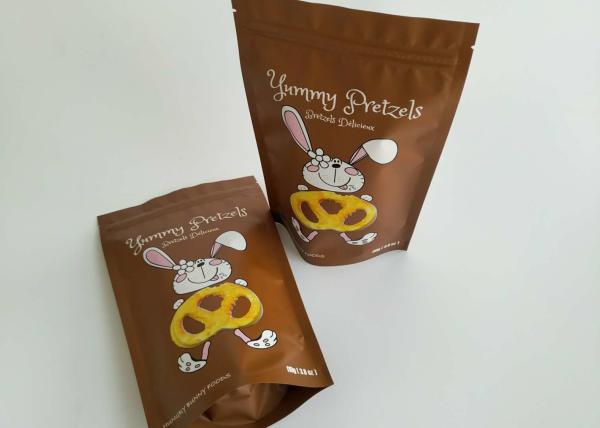 SGS Food Vacuum Seal Bags , Stand Up Zipper Pouch For Coffee Chocolate Cookie Tea Protein Powder