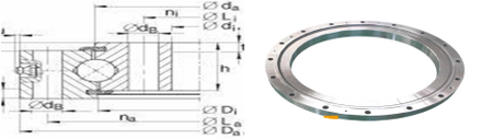 Light Single Row WD-060.20.0744 Slewing Bearing Tower Crane Accessories Thin Type And High Quality