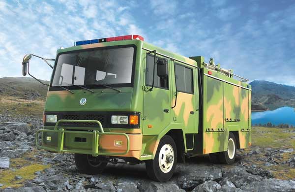 4x4 160HP Euro3 Dongfeng Camions EQ5080TXFT Fire Fighting Truck