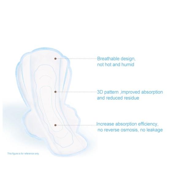 200ml Absorbency Green Anion Chip Ultra Maxi Winged Sanitary Pad