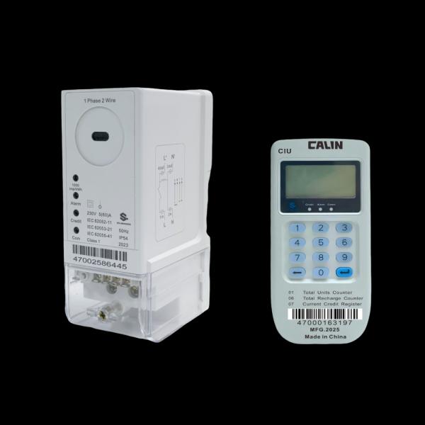 Surge Safe Din Rail Kwh Meter Single Phase , Anti Tamper STS Prepaid Meters