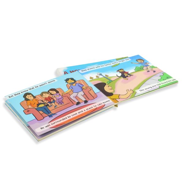 Eco Friendly Custom Childrens Book Butterfly Binding Board Book Printing 4C