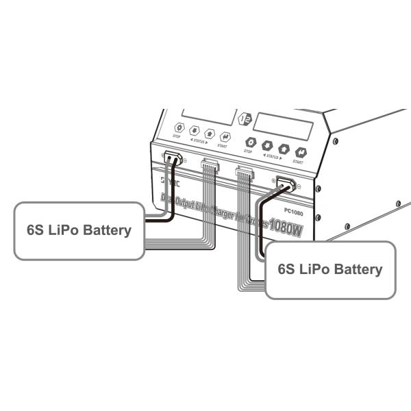 20A LiPo LiHv Lithium 6S Battery Charger Adjustable Charging Current