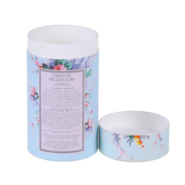Eco-Friendly Skincare Gift Packaging Cardboard Cylinder Paper Tube Cosmetic Boxes Custom Print