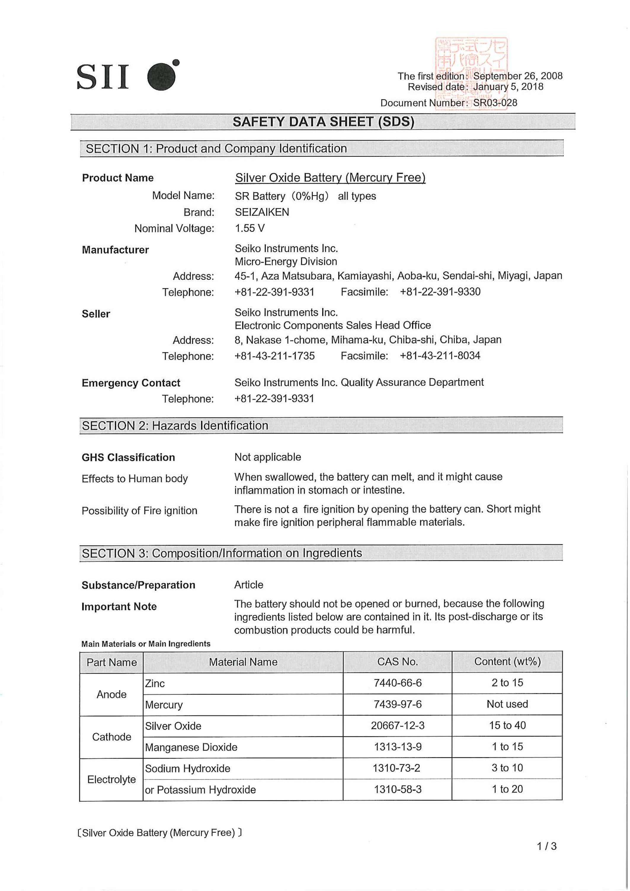 Shenzhen Leedon Watch Co., Limited Certifications