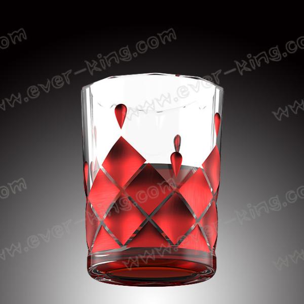 Чашка воды чая прозрачная стеклянная подгоняла печать