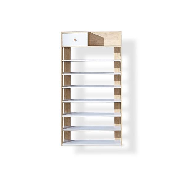 NC крася полку хранения MDF деревянную 7 слоев высоты 140cm для сохраняя космоса