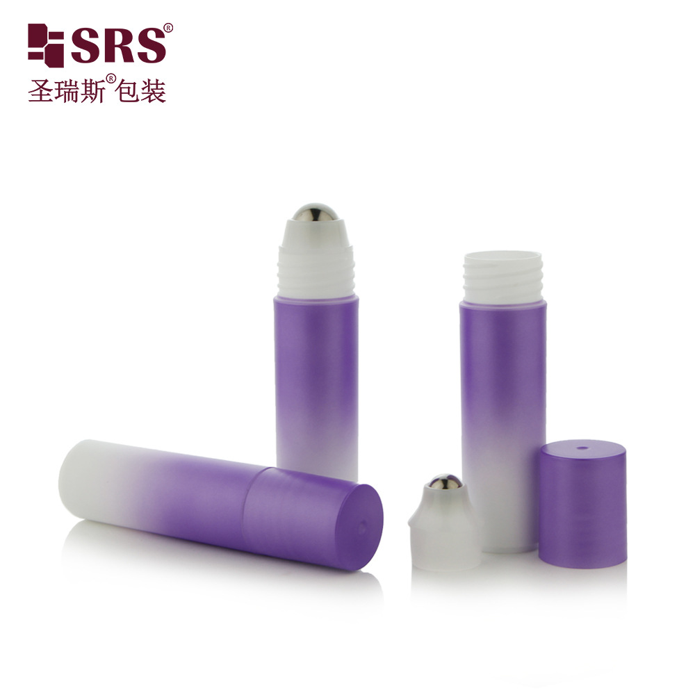 Custom Printed 18ml Round Plastic Roll‑on Bottle For Body Oil,Perfume,Deodorant