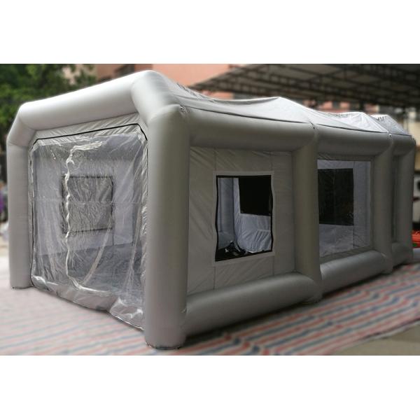 станция картины будочки брызг автомобиля 6x4x3m УЛЬТРАФИОЛЕТОВАЯ устойчивая серебряная раздувная для картины автомобиля