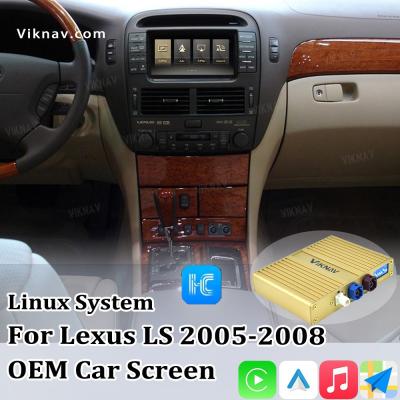 Viknav Linux System For Lexus LS 2005 -2008 Wireless Apple CarPlay Android Auto Só suporta tela de carro original