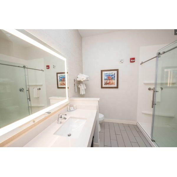 прямоугольное зеркало с датчиком движения и цветовой температурой 2700K/3000K/4000K/6000K