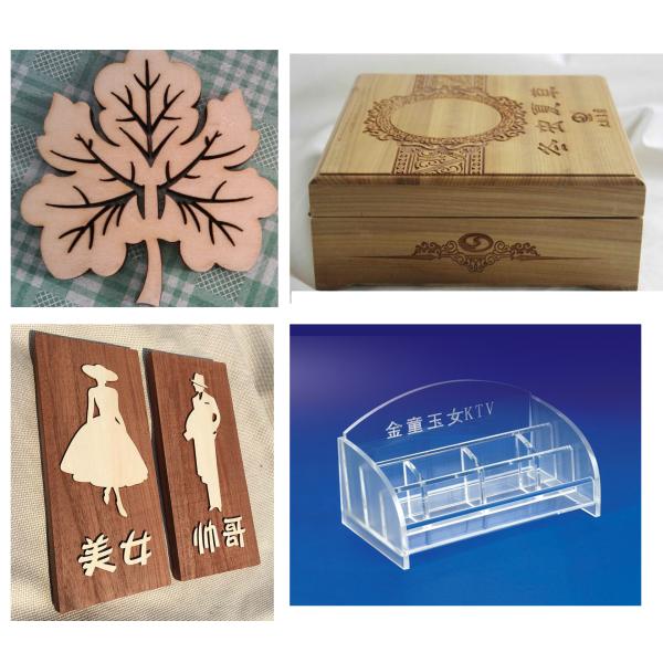 1300 * 1000 Mm 130w CO2 Laser Engraving Cutting Machine 10.64um Wavelength For PVC / Plywood