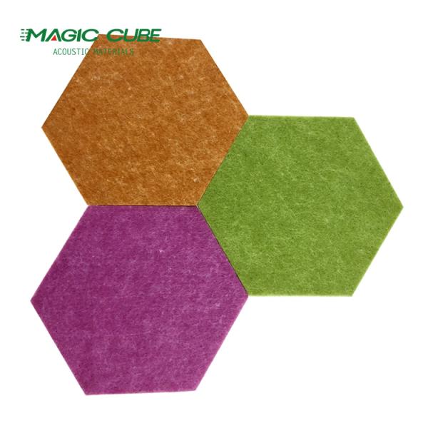 High Density Fire Retardant Polyester Fiber Acoustic Board For Modern Space Decoration