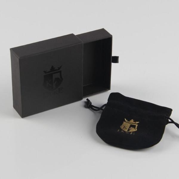 Coffret cadeau pour collier et bracelet personnalisé avec tiroir coulissant