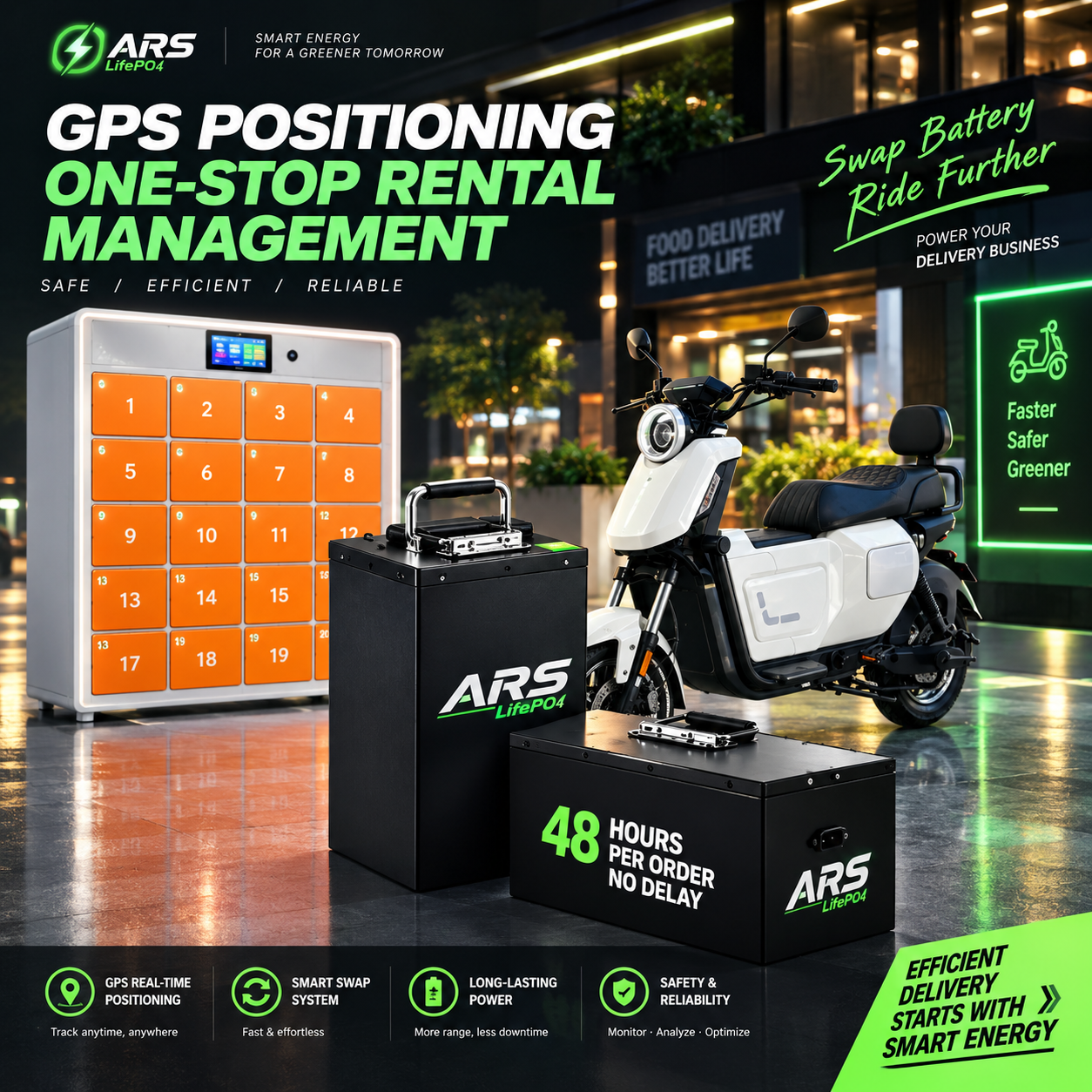 Custom 48V 60V 72V LiFePO4 Battery for Strong U7 E-bike Scooter Motorcycle