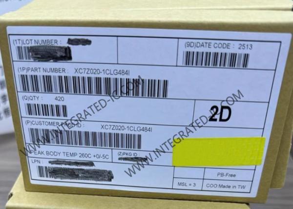 667MHz XC7Z020-1CLG484I Porte de champ programmable Array Zynq-7000 FPGA