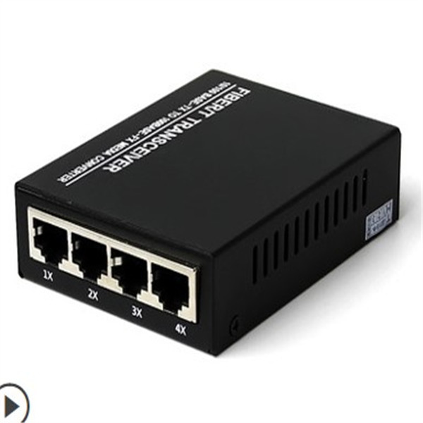 4 Electric 100M CATV Wavelength Fiber Media Converter