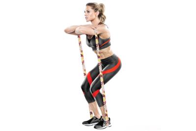 Multicolor Latex Resistance Exercise Bands Custom Print Hip Resistance Bands