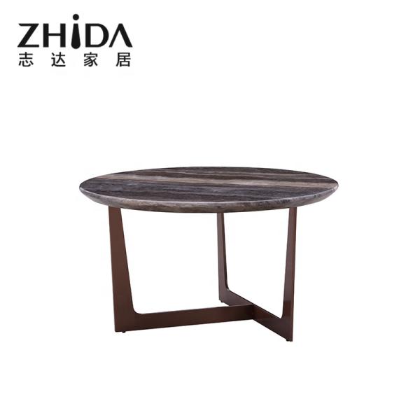 ODM Modern Living Room Center Table Artificial Marble Stainless Steel Coffee Table