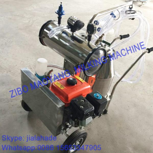 Gasoline-Vacuum Pump Dual-Typed Single Bucket Portable Milking Machine,Double
