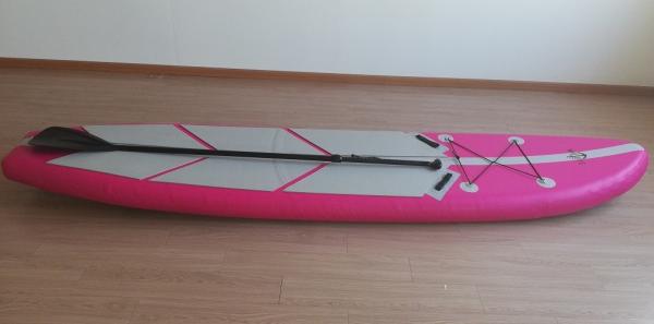 Durable 11'  Inflatable Sup Surf Paddle Anti Skid Long Lifespanwith A Hand Pump
