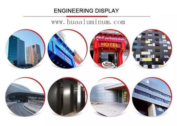 4x8ft Exterior Aluminium Wall Panels , ASTM 6mm ACM Panels In Exhibition