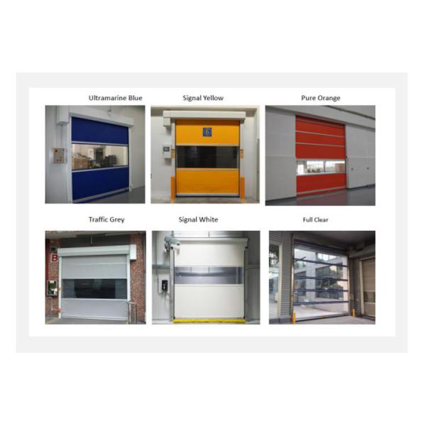 60Hz Electric Rapid Roller Shutter Doors / PVC Roll Up Doors Flexible 1M/s 6m*6m