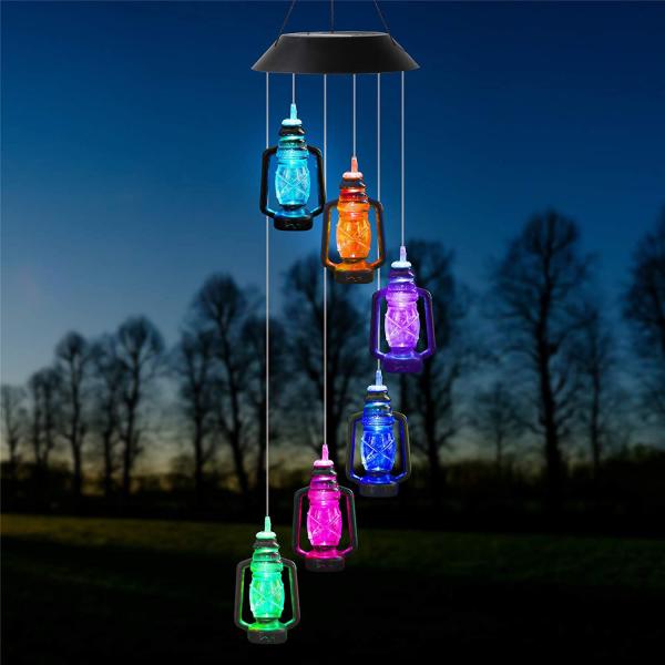 Led Indoor Hummingbird Home Decor Solar Wind Chimes Light with Customizable Options
