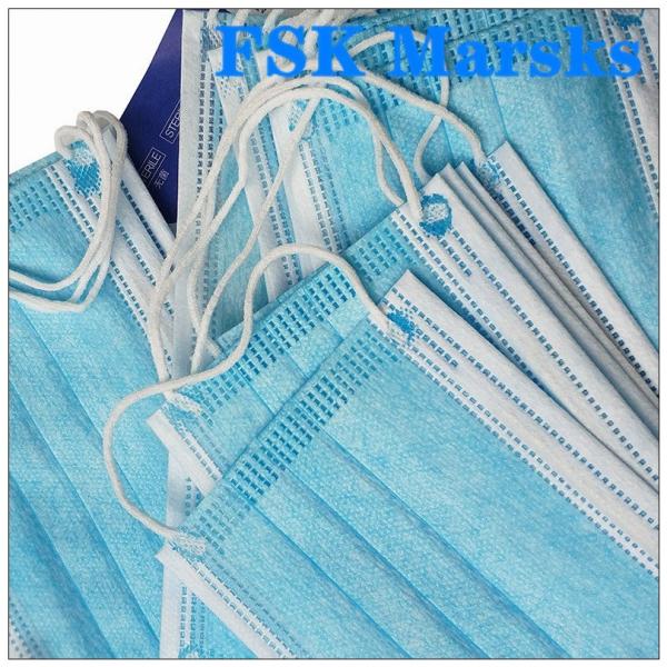 Comfortable Hospital Mouth Mask Disposable Non Woven Face Mask Anti Pollution