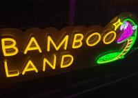 100cm Vasten Bamboo Land Custom Neon Sign Silica Gel For Park